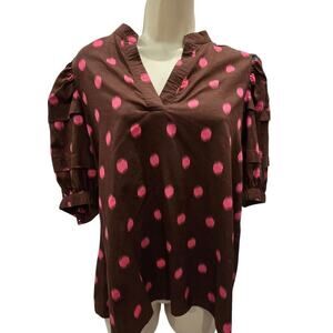 Ann Taylor Polka Dot Blouse